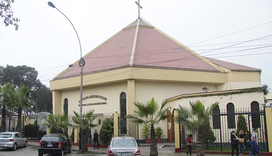 Exterior del Santuario Señor de la Divina Misericordia.
